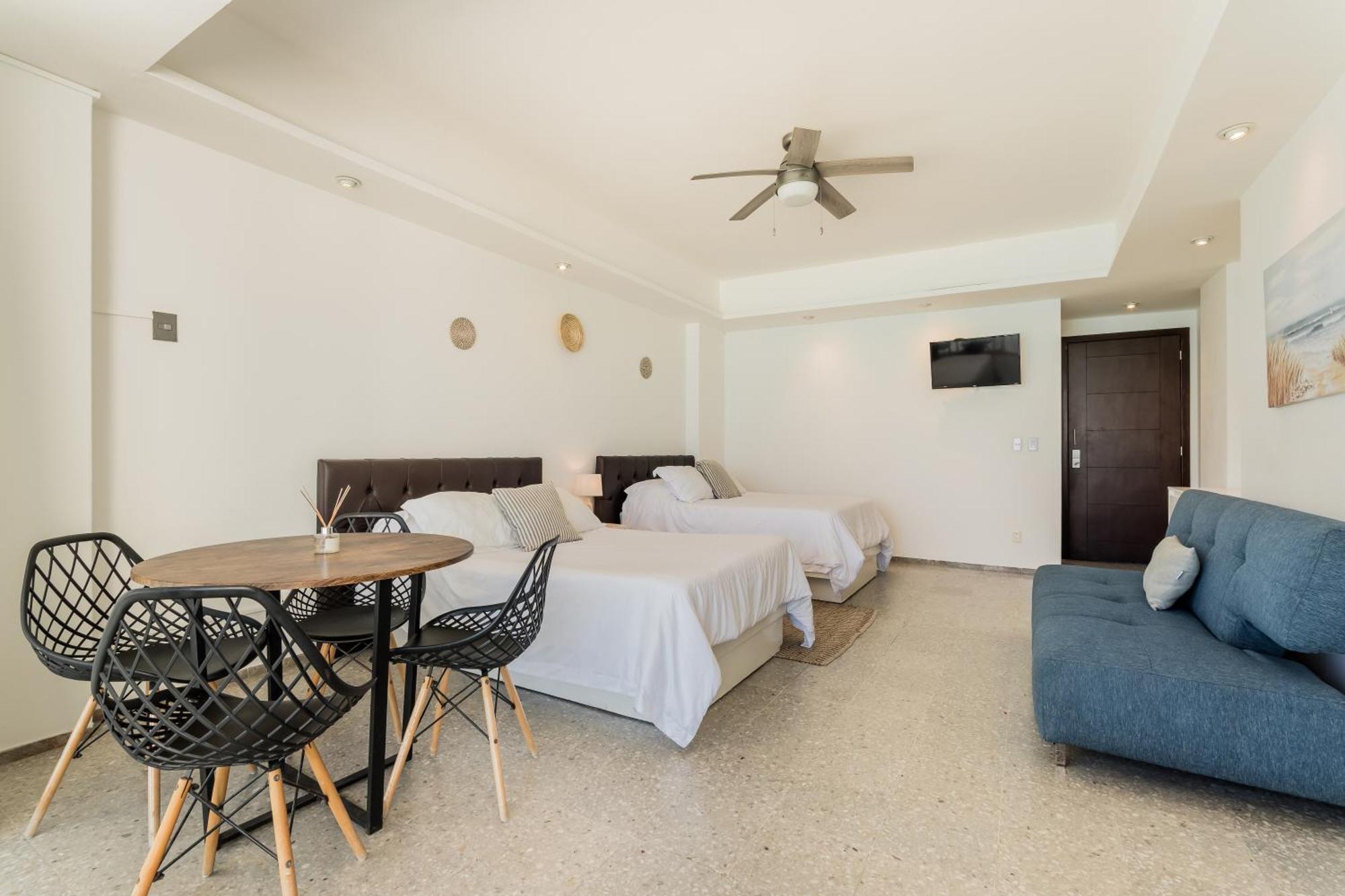 *Turquoise Escape- Beachfront Studio By Casa Paraiso* 坎昆 外观 照片