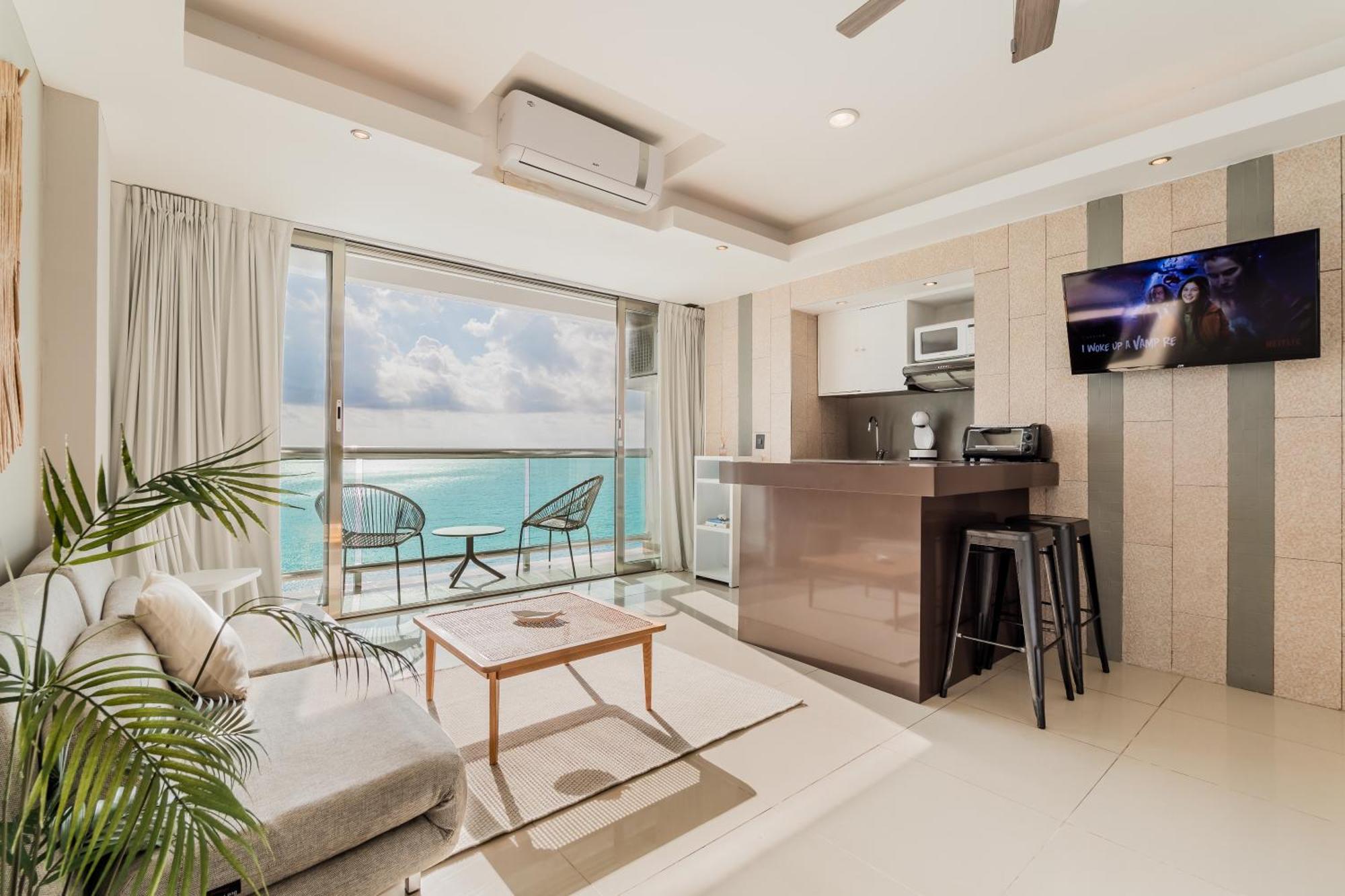 *Turquoise Escape- Beachfront Studio By Casa Paraiso* 坎昆 外观 照片